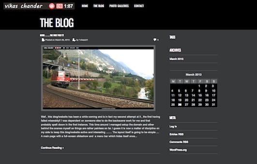 blog page