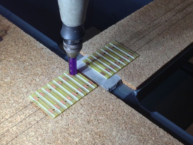 alignment module 1mm hole drilled into tei plate