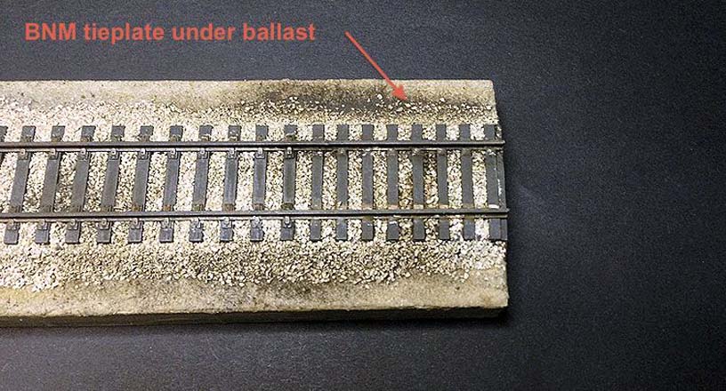 track across modules ballasted track
