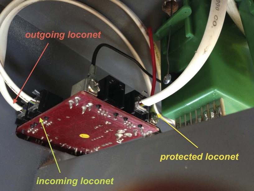 wiring LNRP loconet cabling