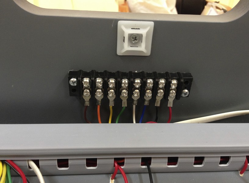 wiring module end terminal block