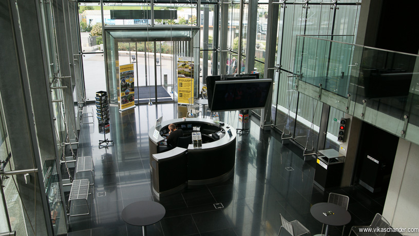 CFK blog- view of the reception area from upper level