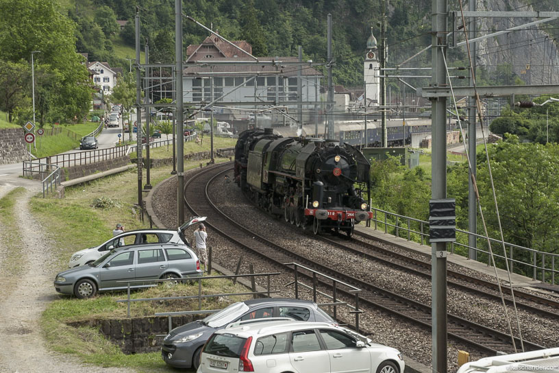 Gotthard Dampfspektakel blog - Last of the steamers at Sisikon