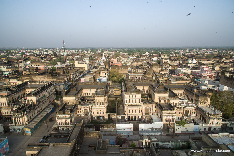 Shekhawati Express blog - An aerial view of the town of Ramgarh Shekhawati