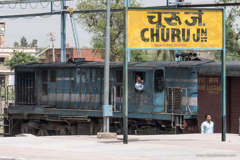 Shekhawati Express blog - Train 02094 to Jaipur readies for departure